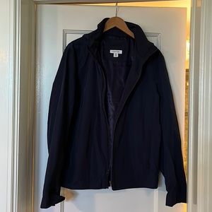 Calvin Klein hooded jacket in navy.
